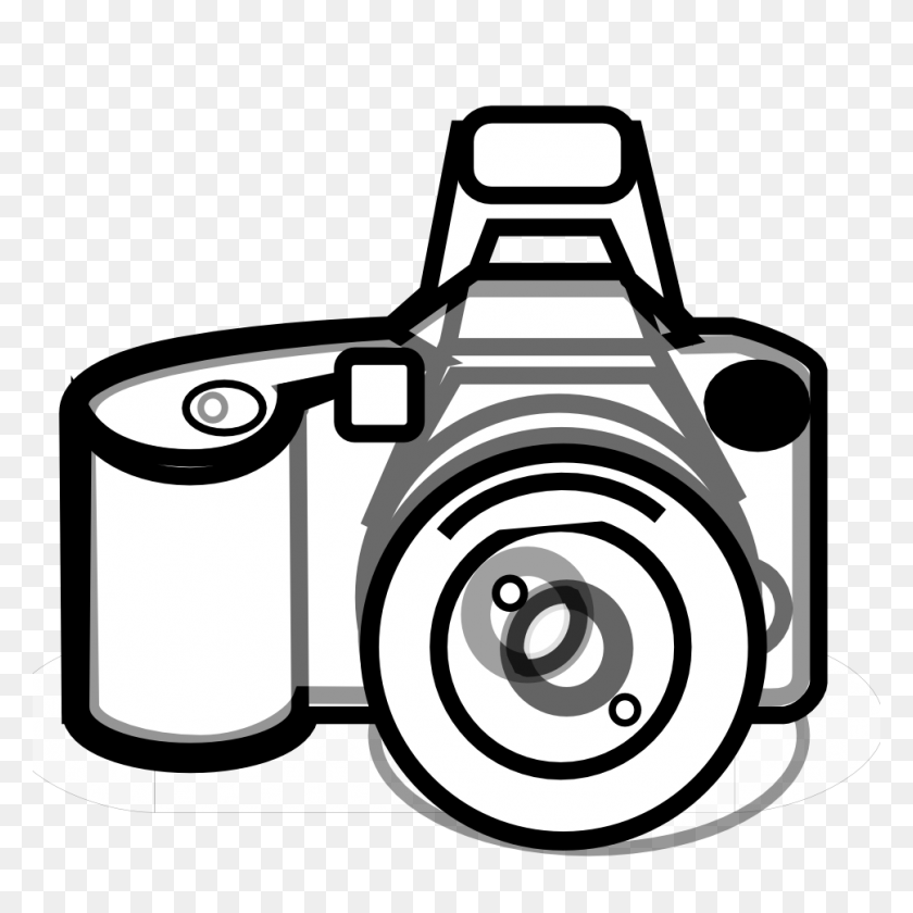 969x969 Camera Clipart Black And White Look At Camera Black And White - Desert Clipart Black And White