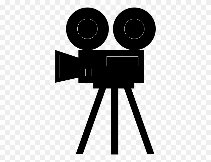 400x587 Camera Clipart Hollywood - Hollywood Lights Clipart