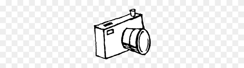 200x176 Camera Clipart Line Art - Polaroid Camera Clipart