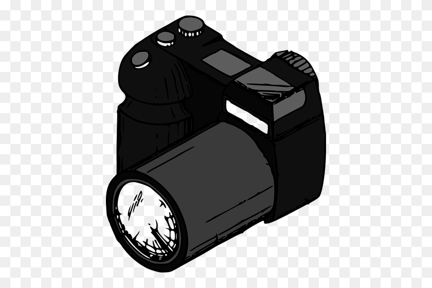 428x500 Camara Clipart Png - Camara Clipart Blanco Y Negro