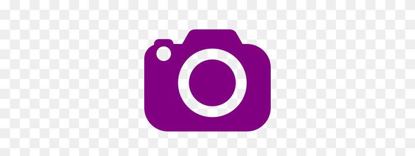256x256 Фиолетовый Фотоаппарат - Фотоаппарат Со Вспышкой Клипарт