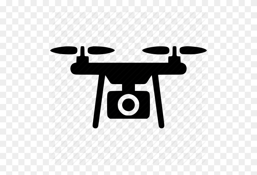 512x512 Cámara, Drone, Mosca, Gopro, Helicóptero, Quadcopter, Icono De Videografía - Icono De Drone Png