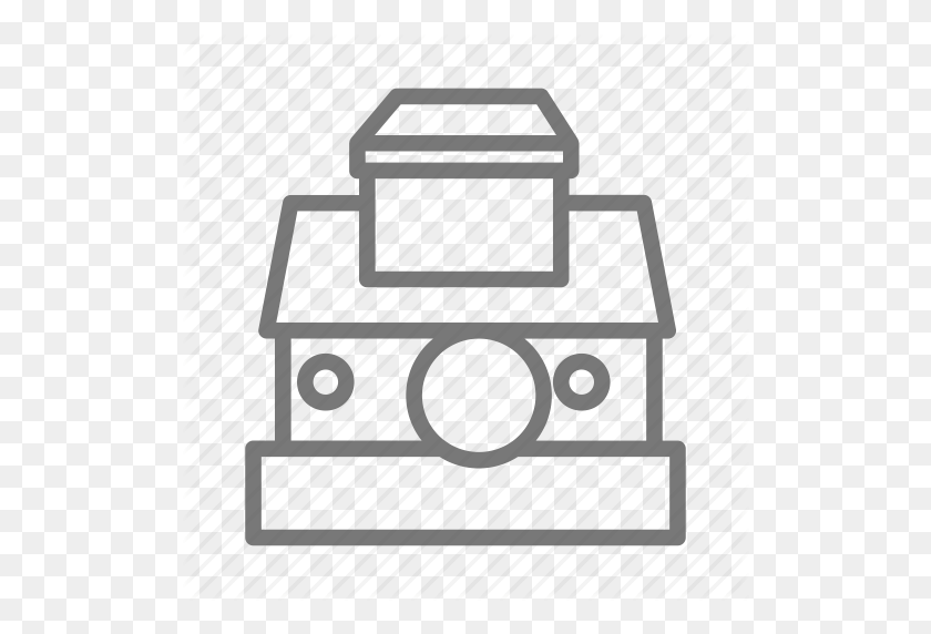 512x512 Camera, Film, Instant, Kodak, Photo, Polaroid, Vintage Icon - Polaroid PNG