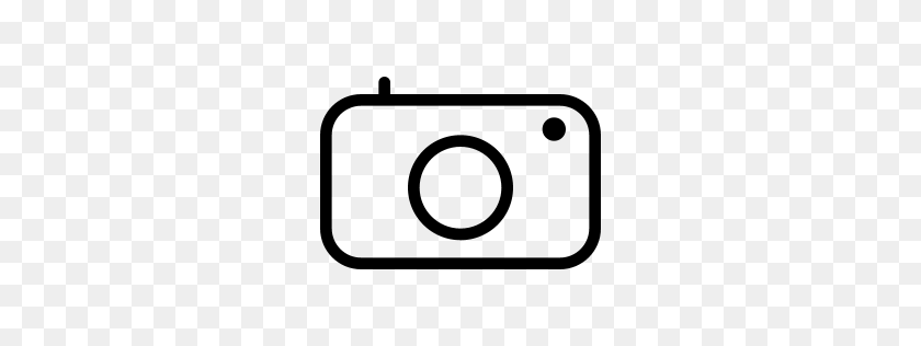 256x256 Camera Icon Line Iconset Iconsmind - Camera Emoji PNG