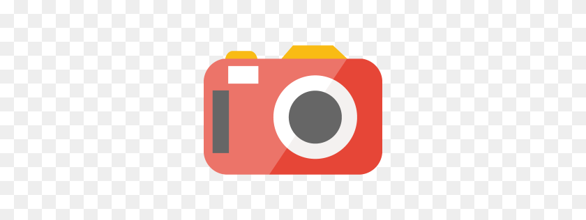 256x256 Значок Камеры Myiconfinder - Красная Камера Png
