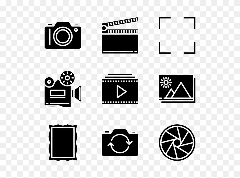 Camera Icons - Camera Flash Clipart