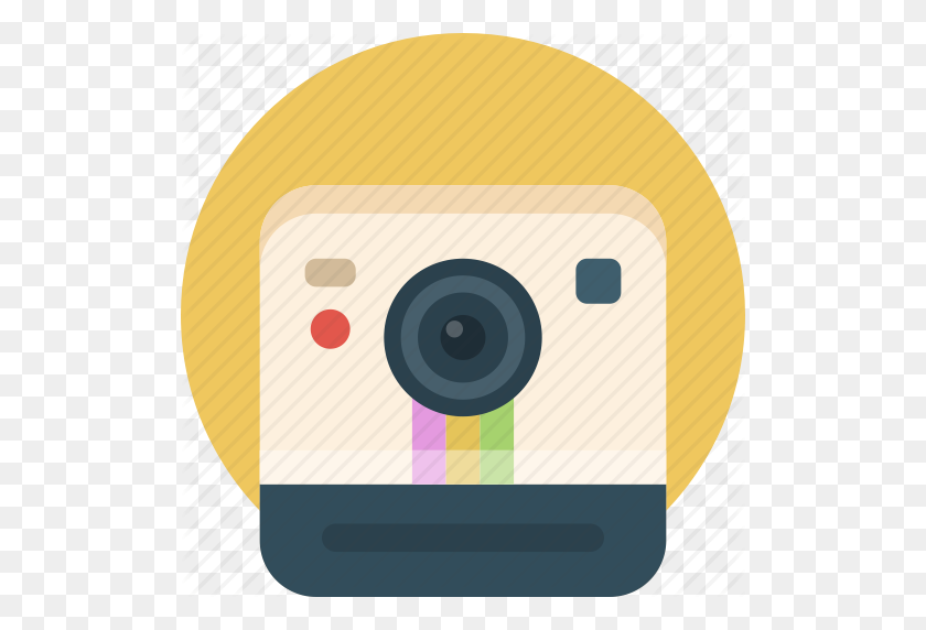 512x512 Camera, Image, Instagram, Picture, Polaroid Icon - Polaroid Camera Clipart