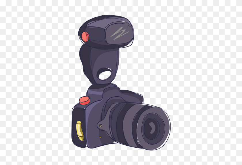 512x512 Camera Lens Digital Cameras Portable Network Graphics Clip Art - Camera With Flash Clipart