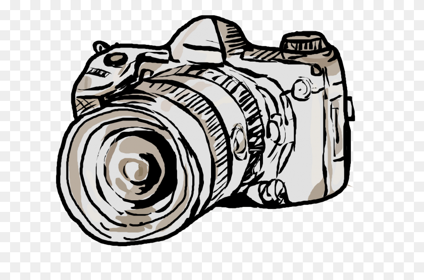 1600x1017 Camera Lens Drawing Photography Clip Art - Camera Drawing PNG