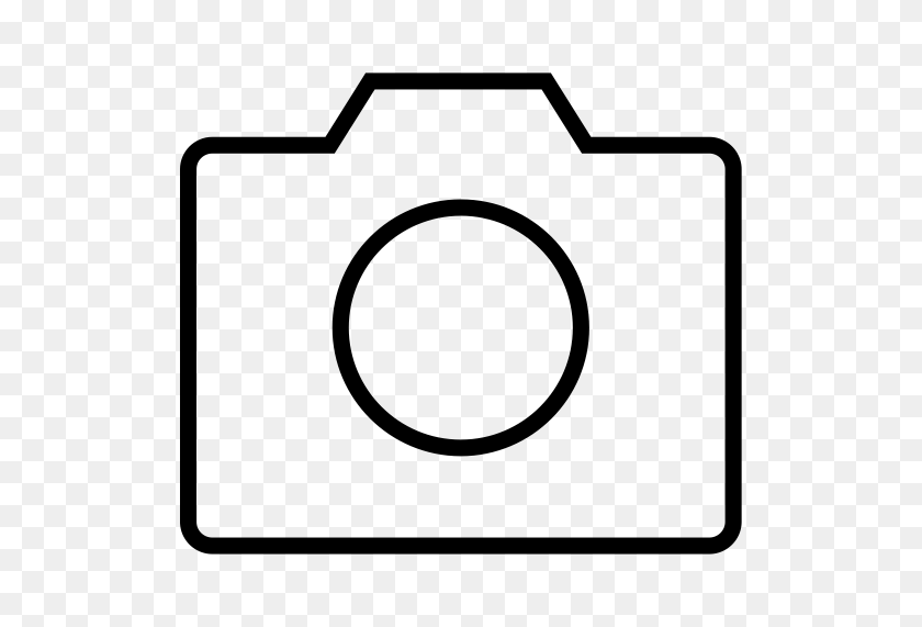 512x511 Camera Line, Line, Outline Icon With Png And Vector Format - Camera Outline Clipart