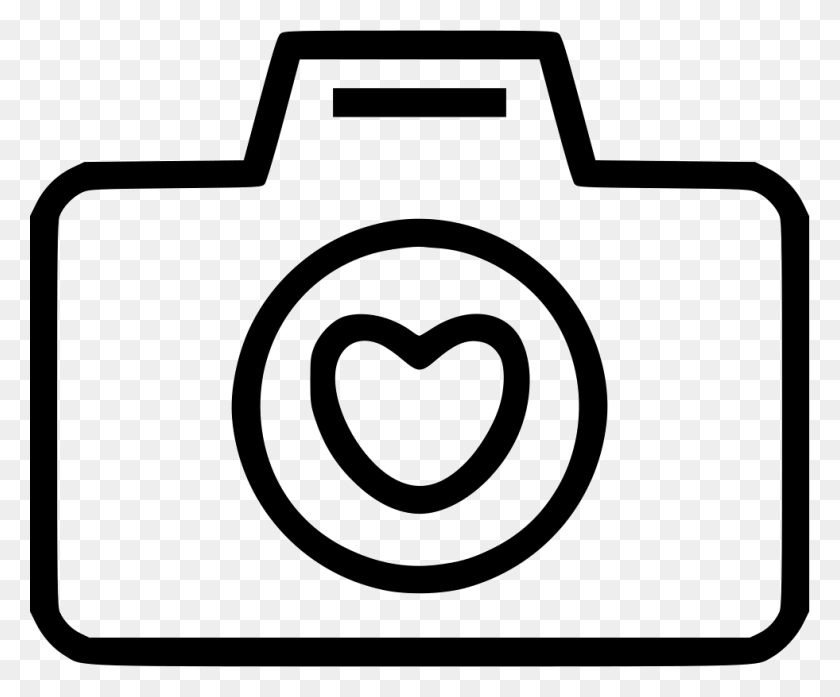981x802 Camera Love Heart Png Icon Free Download - Camera Drawing PNG