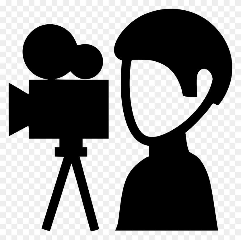 981x978 Camera Man Png Icon Free Download - Camera Silhouette PNG