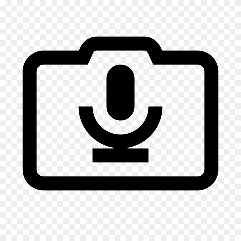 1600x1600 Camera Microphone Icon - Microphone Icon PNG
