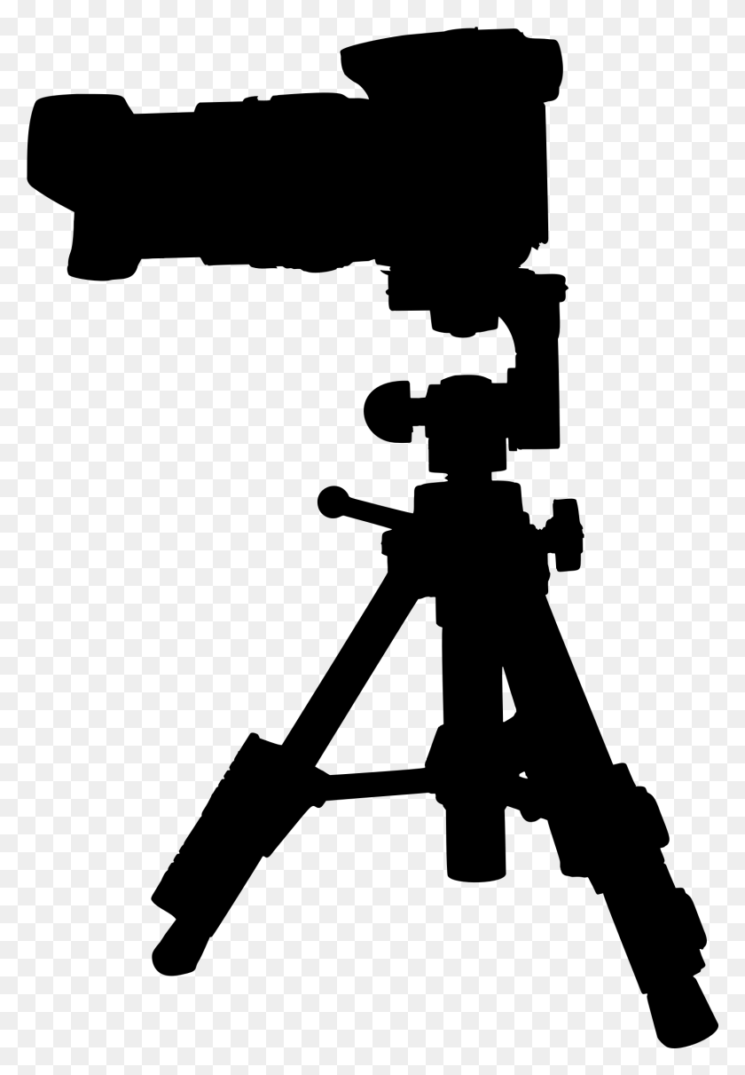 1496x2209 Camera On Tripod Silhouette Icons Png - Camera Silhouette PNG