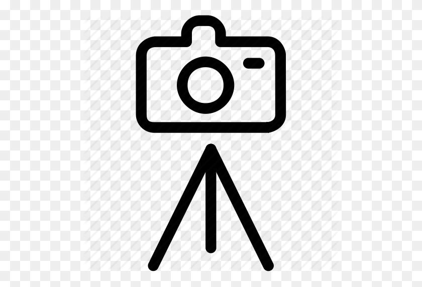 512x512 Camera, Photo, Photography, Picture, Shooting, Stand, Tripod Icon - Camera On Tripod Clipart