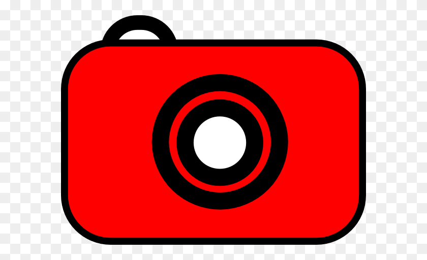 600x452 Camera Red White Clip Art - Red White And Blue Clipart