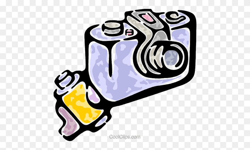 480x447 Camera Royalty Free Vector Clip Art Illustration - Camera Clipart PNG