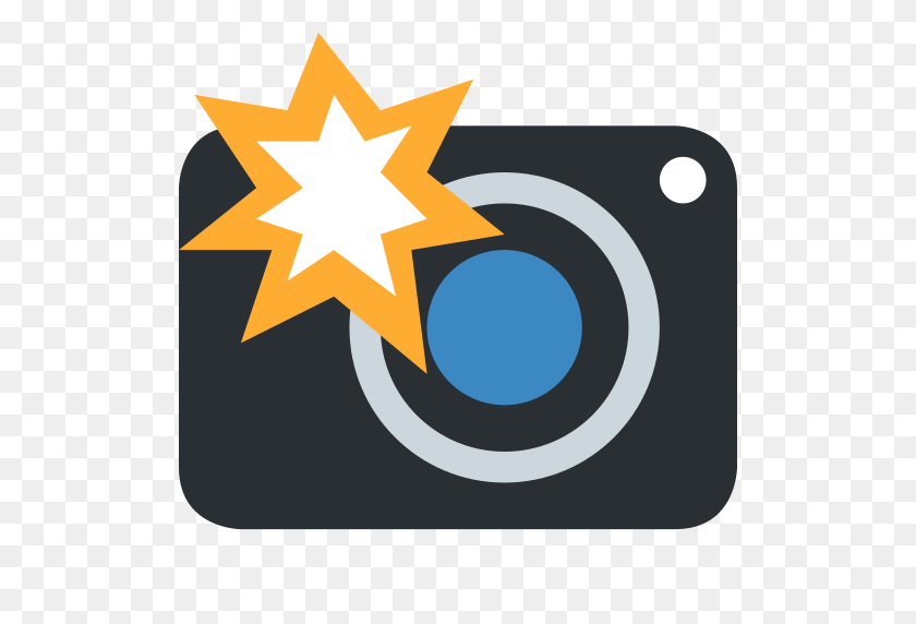 512x512 Camera With Flash Emoji - Camera Flash PNG