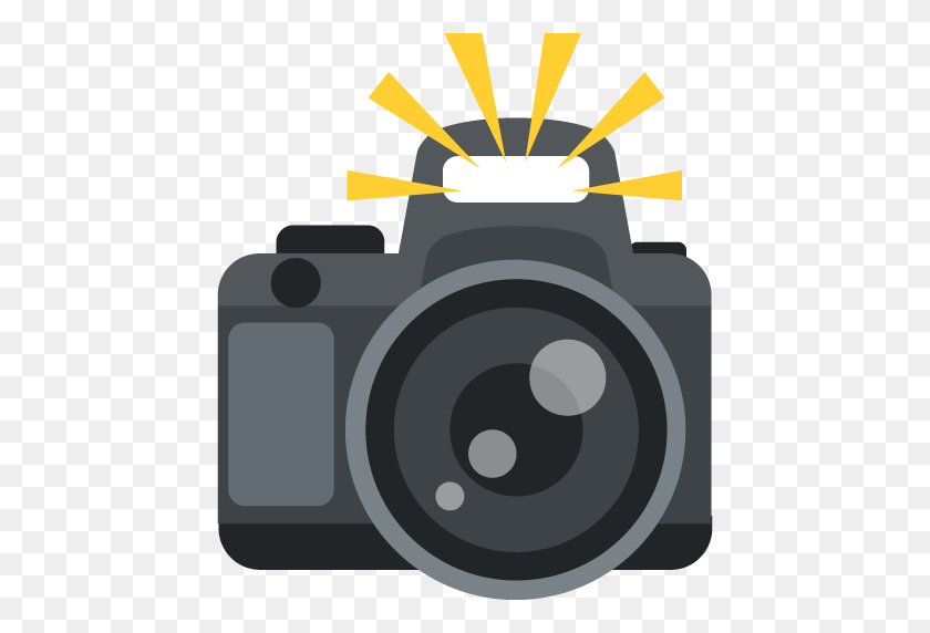 512x512 Camera With Flash Emoji For Facebook, Email Sms Id - Camera Emoji PNG