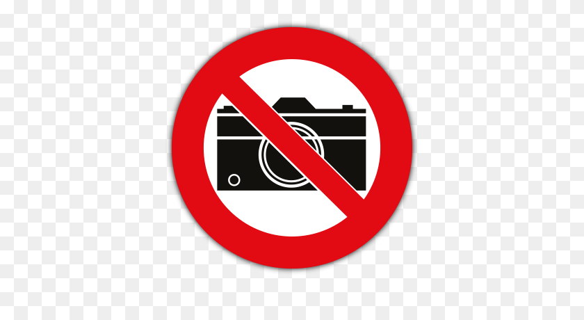 400x400 Камеры Запрещены Знак Безопасности, Этикетки С Копьем, Альберон - Запрещенный Знак Png