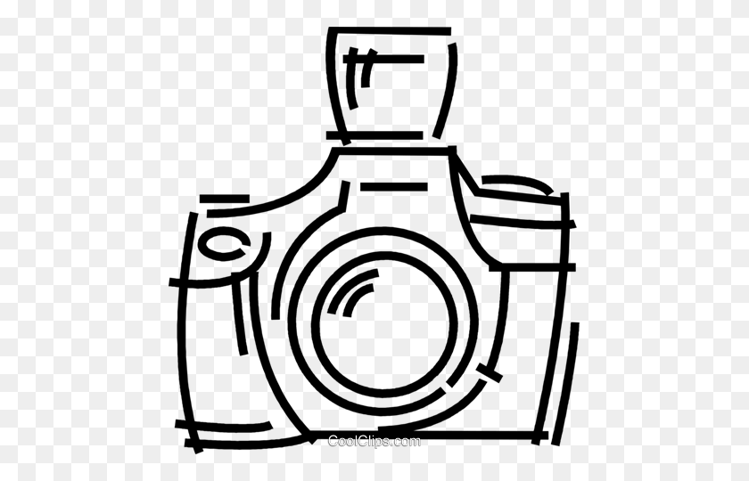 461x480 Cameras Royalty Free Vector Clip Art Illustration - Camera Clipart