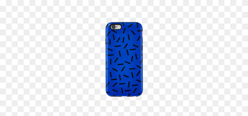 250x333 Camille Walala, Confetti Blue Mini Phone Case Stringberry - Blue Confetti PNG