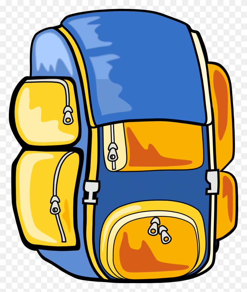 837x1000 Camp Clipart Bag - Summer Camp Clipart Free