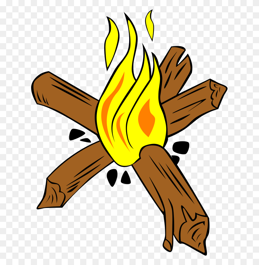 637x800 Camp Fire Clip Art - Firewood Clipart