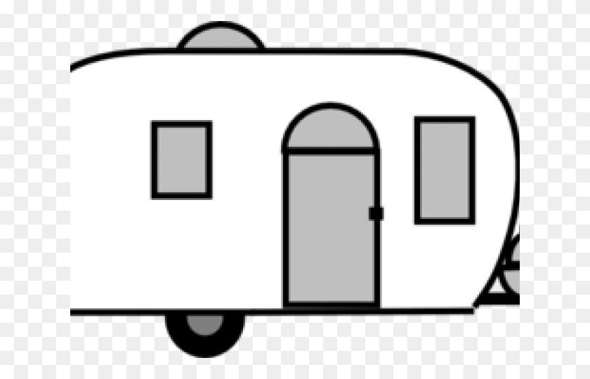 640x480 Camper Clipart Black And White - Camper Clipart Black And White