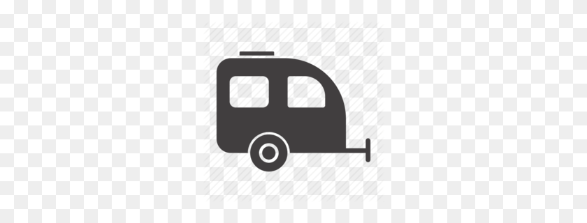 260x260 Campervan Clipart - Camper Clipart Black And White