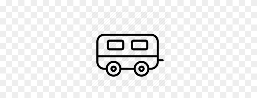260x260 Campervans Clipart - Camper Clipart Black And White