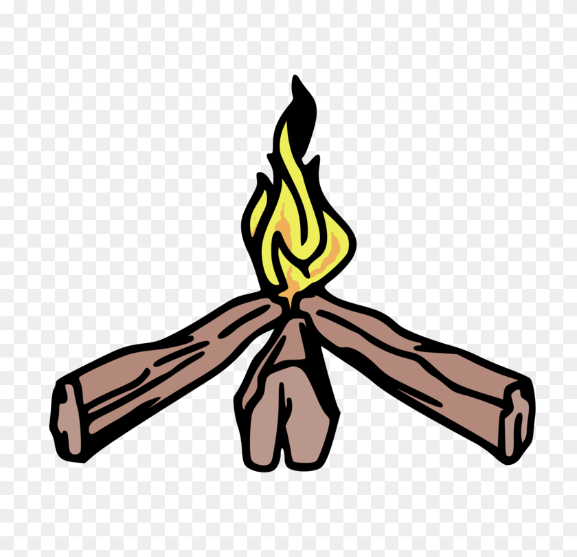 750x750 Campfire Camping Firewood Tinder - Tipi Clipart
