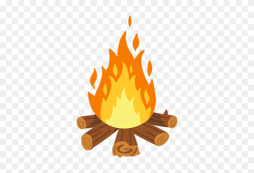 512x512 Campfire Firefight Illustration - Camp Fire PNG