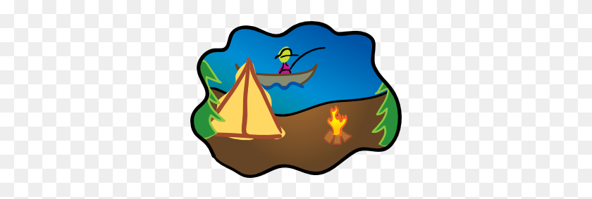 300x223 Camping Clip Art - Girls Camp Clipart