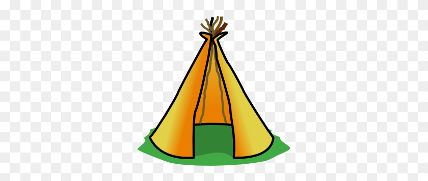 300x296 Camping Clip Art Green Tent Night Camping Scene Image - Camping Tent Clipart
