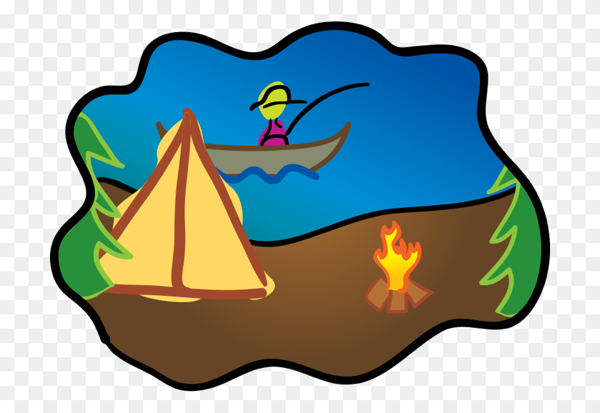 700x518 Camping Clipart - Packing A Suitcase Clipart