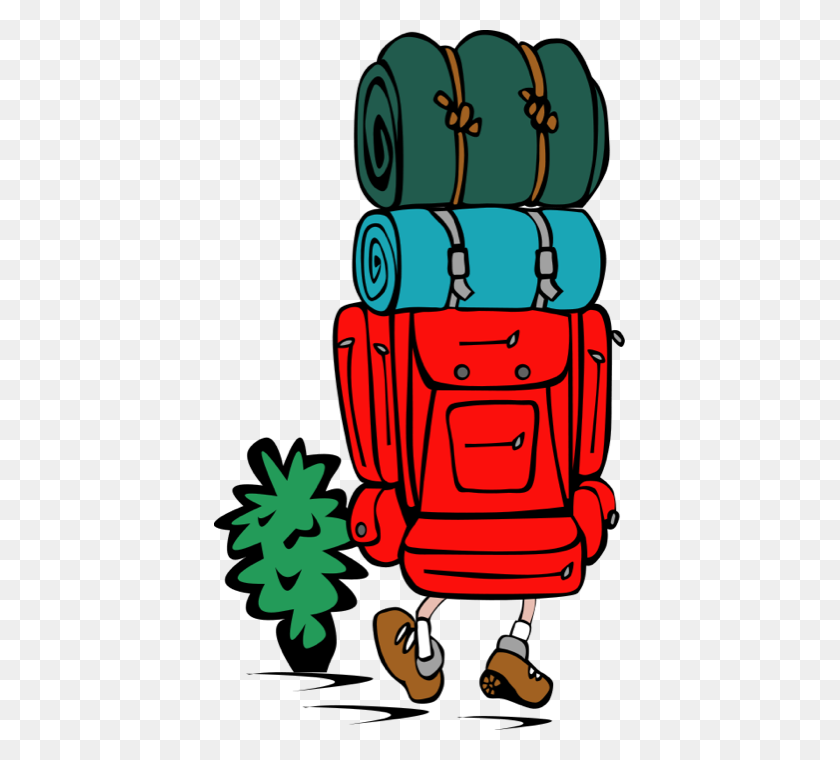 411x700 Camping Clipart - Hobo Clipart