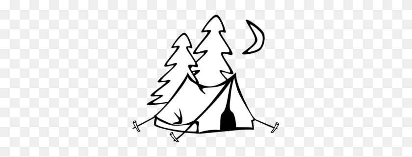 299x261 Camping Clipart Black And White - Scooter Clipart Black And White
