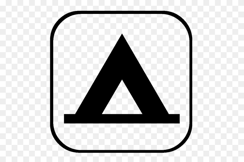 499x499 Camping Symbols Clip Art Clip Art - Black And White Camping Clipart