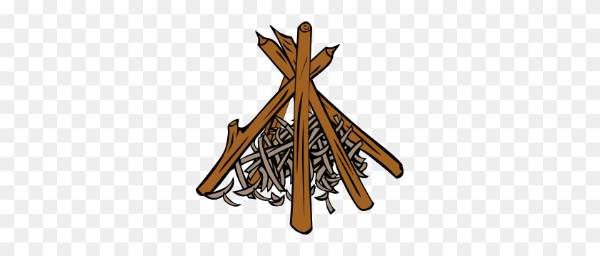 291x299 Campire Clipart Wood Pile - Pile Of Clothes Clipart