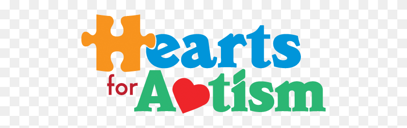 504x205 Camps Hearts For Autsim - Autism Clipart