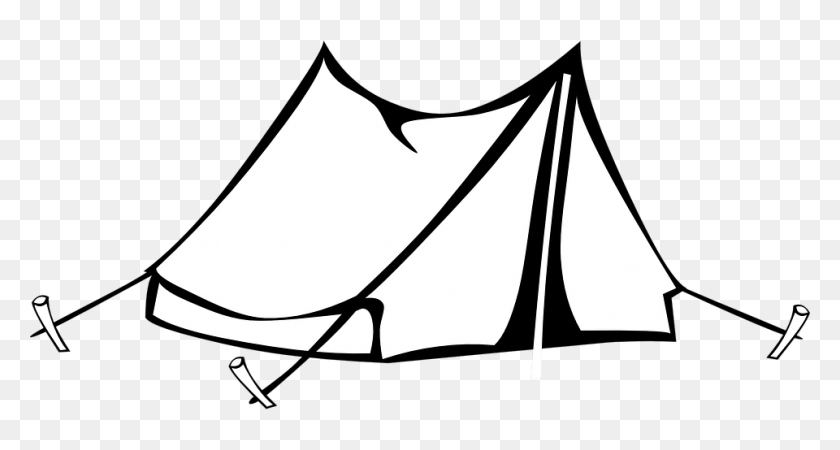 960x480 Campsite Clipart Tent House - Parsley Clipart