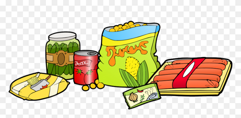 804x363 Can Clipart Processed Food - Worst Clipart
