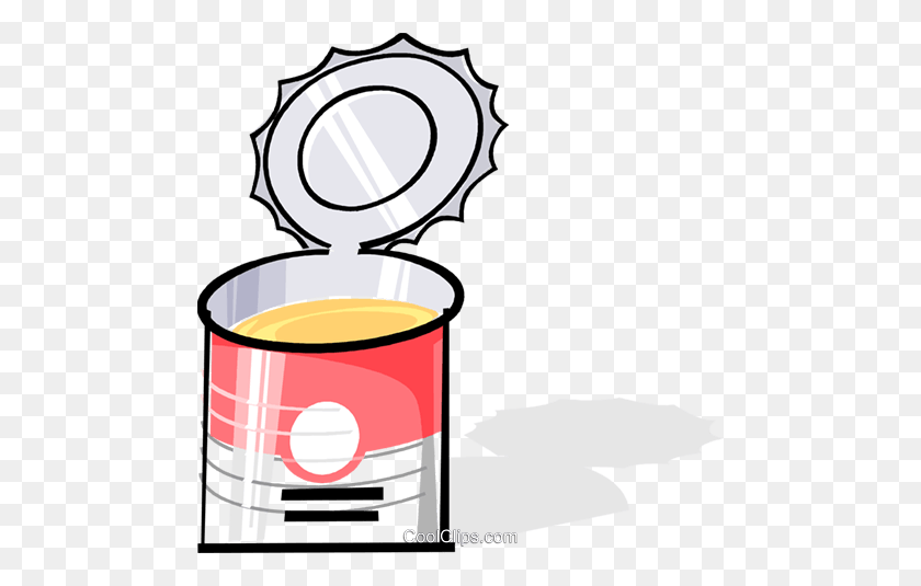 480x475 Can Of Soup Royalty Free Vector Clip Art Illustration - Soup Can Clip Art