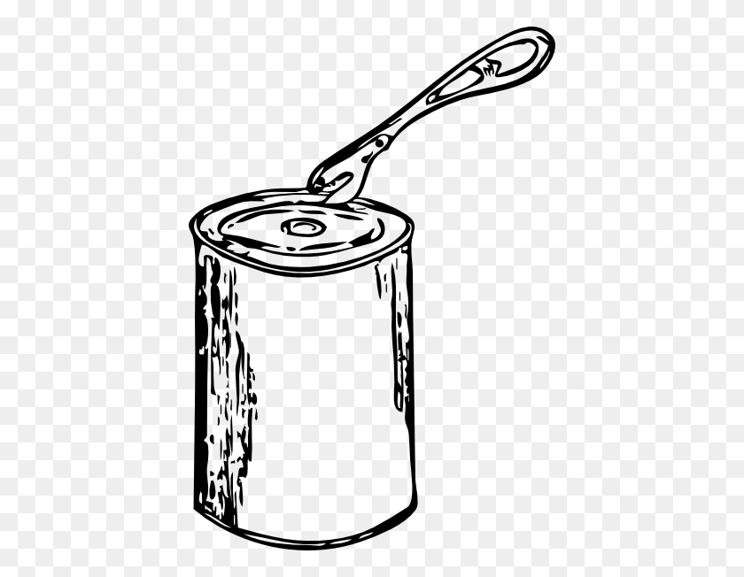 414x592 Can Opener And Can Clip Art Free Vector - Razor Clipart