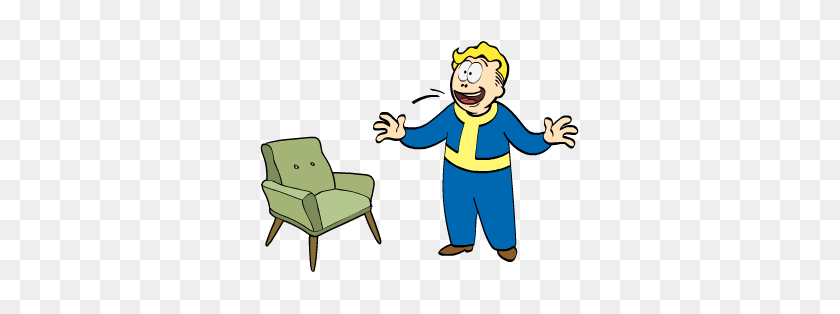 359x254 Can We Talk About The Art Of Vault Boy Fallout - Idiot Clipart