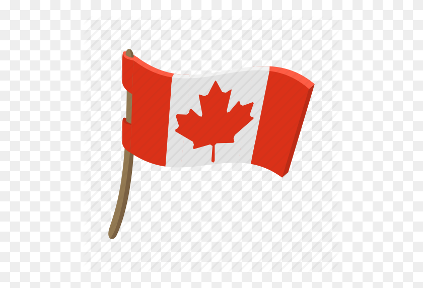 512x512 Canada, Canadian, Cartoon, Flag, Leaf, Maple, National Icon - Canada Flag PNG