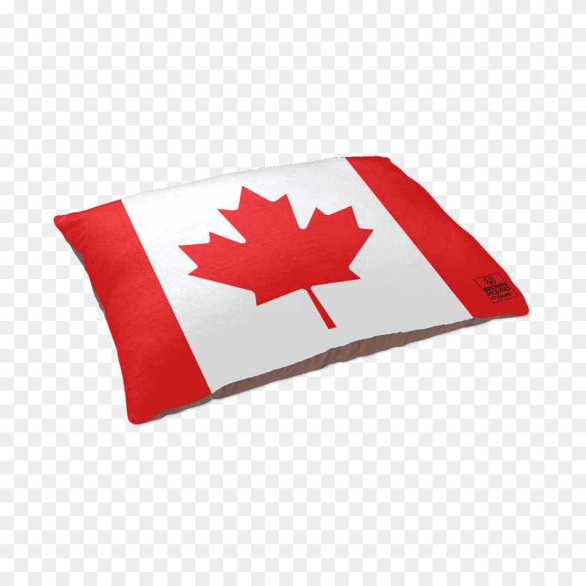 1024x1024 Bandera De Canadá Cama De Perro Brown Hound Pet Co - Bandera De Canadá Png