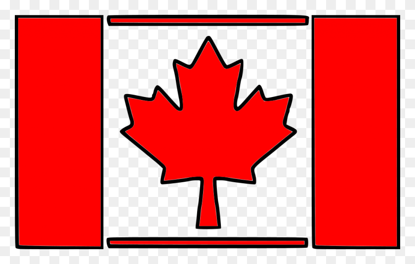 1036x633 Plantilla De La Bandera De Canadá - Bandera De Canadá Png
