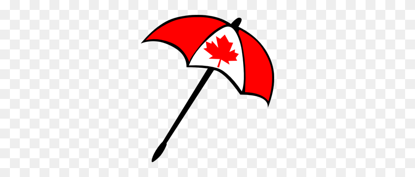 270x298 Canada Flag Umbrella Png, Clip Art For Web - Canada Flag PNG